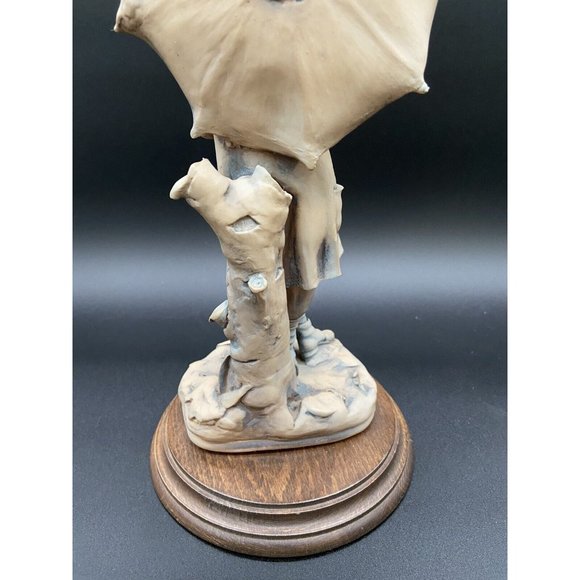 Early 12”Giuseppe Armani Capodimonte Figurine Boy Standing with Umbrella Vintage - Picture 7 of 15
